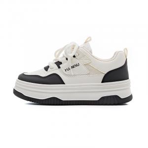 HUANQIU Легкие низкие женские кроссовки для скейтбординга, белые, черные