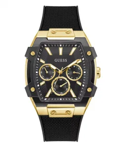 Мужские многофункциональные часы в черно-золотом тоне, 44mm Guess