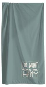 Пляжное полотенце MTOnlinehandel XXL Happy, синий - текстиль - 100 x 200 x 1 см