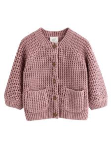 Вязаный кардиган Next Knit Cardigan, темно-розовый