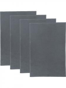 Erwin Müller Набор из 4 махровых кухонных полотенец из хлопка, серого цвета