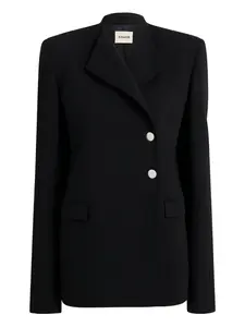Пиджак на пуговицах Khaite, черный
