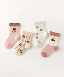 Розовые детские носки, набор из 4 штук Aimoha - Select -