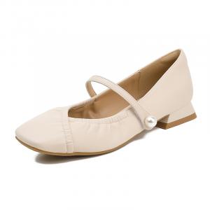 Туфли Мэри Джейн на блочном каблуке, женские, цвета экрю TATAYA, Ecru