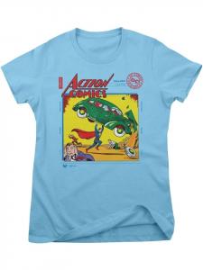 Футболка Superman in Action Comics Issue 001 Girly Tee синего цвета Superman