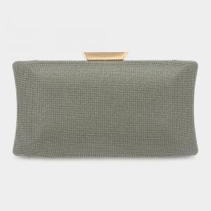 Вечерний клатч / сумка через плечо с блестками прямоугольной формы FASHNZFAB