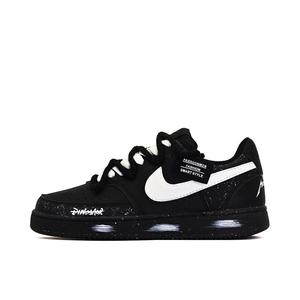 Nike Court Vision Low Ink Meteor Trail с амортизацией, износостойкие низкие кроссовки для скейтбординга Unisex черные