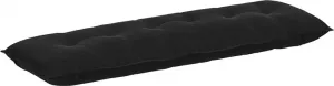 Подушка для спины , черная, 160 x 50 см, вельветовая ткань vidaXL