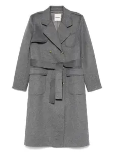 Двубортное пальто Sandro, серый