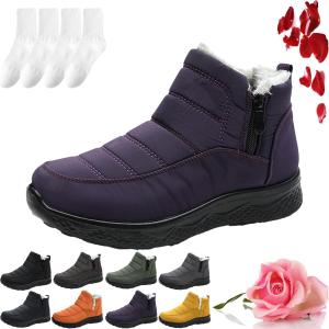 Женские утепленные снегоступы Dritnow, снегоступы Dritnow, водонепроницаемые, удобные теплые зимние ботинки для женщин Generic, Purple