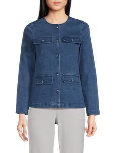 Джинсовая куртка без воротника Area Stars, цвет Dark Blue