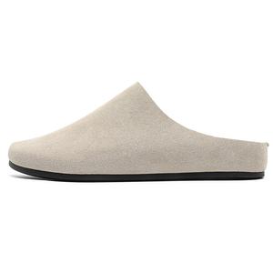 FAPAI Мужские противоскользящие тапочки с закрытым носком бежевые, цвет Beige