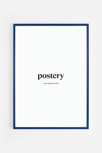 Деревянная рамка для фотографий Postery, 50x70 см, синий