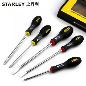 Набор из 5 предметов Stanley: трехцветная отвертка с ручкой, крестовая отвертка с плоской головкой, отвертка 65-436-14