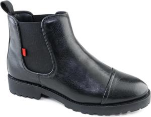 Женские повседневные комфортные ботинки Marc Joseph New York из натуральной кожи Chelsea на щиколотку, классические модные с закрытым носком, без шнуровки, осенне-зимние, Black Napa Soft