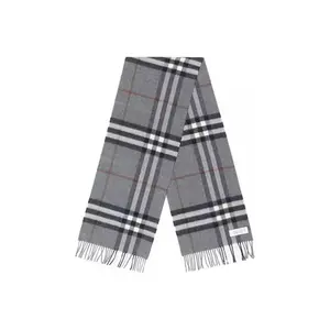 Burberry Классический кашемировый шарф в клетку, Gray
