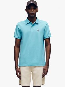 Классическая поло с логотипом Psycho Bunny, Milky Blue