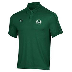 Мужская поло Colorado State Rams Trophy зеленого цвета Under Armour
