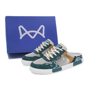 Мужские сандалии из кожи с закрытым носком, устойчивые к истиранию и скольжению MIIOW, Blue