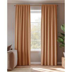 Штора HOOMstyle Blickdicht mit Kräuselband 1x, медь