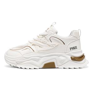 Повседневные кроссовки мужские низкие белый/черный/серый PNKE