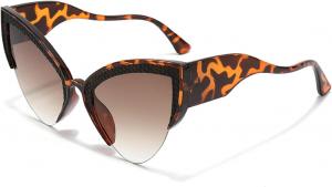 Винтажные солнцезащитные очки Melrose в форме треугольного кошачьего глаза для женщин, модные градиентные очки, роскошные женские солнцезащитные очки с леопардовым принтом 18010, Leopard