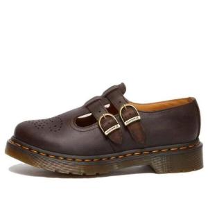 Кроссовки 8065 crazy horse leather mary jane shoes 'dark brown' Dr. Martens, коричневый