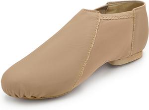 Кожаные джазовые туфли с резиновой подошвой, низкий профиль, раздельная подошва, JZ45 Janus So Danca, Caramel