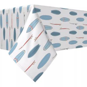 Прямоугольная скатерть, 100 % хлопок, 52x104 дюйма, повтор доски для серфинга.