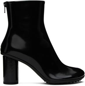 Черные атомные ботинки Bottega Veneta