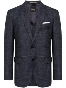 Однобортный пиджак BOSS, синий