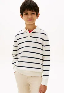 Классический джемпер с воротником-поло, рубашка-поло. Tommy Hilfiger, Ivory