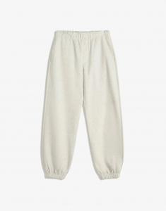 Спортивные брюки Bershka Plush светло-серого цвета