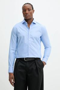 Хлопковая рубашка Hugo, синий