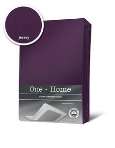 Простынь на подгонке One-Home Jersey lila 90x200 cm, 90x25x200 см, фиолетовый