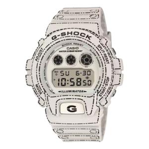 Casio G-Shock 6900 Series Аналогово-цифровые часы, произведено в Японии, цвет «белый», модель