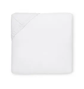 SFERRA Giza 45 сатиновая простыня на резинке, белый