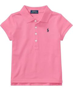 Поло Polo Ralph Lauren Kids Short Sleeve Mesh Polo Shirt, цвет Baja Pink