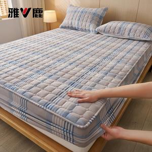 Yalu Простыня на резинке 150х200 см из чистого хлопка, Douchuanglang, гипоаллергенная, полностью закрытая, нескользящая