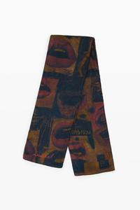 шарф с графическим принтом