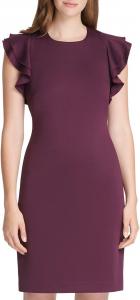 Женское стеганое мини-платье Tommy Hilfiger, Aubergine