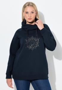 Толстовка Ulla Popken Sweatshirt, Marine/Dark Blue