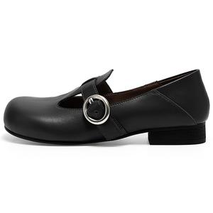 Туфли Мэри Джейн на блочном каблуке женские MIO, Black