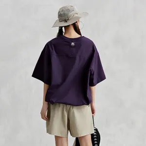 Футболка Unisex Crew Neck Moderate Straight Fit Kappa, темно-фиолетовый-4609