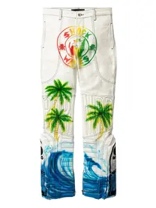 Джинсы Bridgetown MRDR Who Decides War, белый