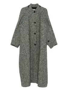 Пальто с узором "елочка" Litkovska, зеленый