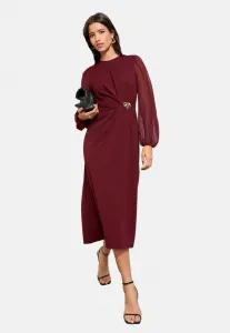 Платье-Миди прямого кроя с металлическими деталями Friends Like These, Red