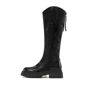 Высокие сапоги женские черные EBLAN