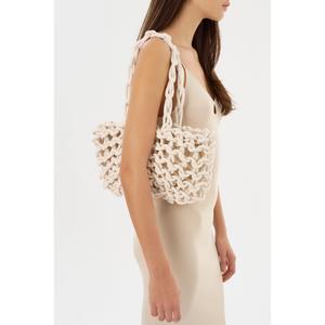 Джолана | Плетеная сумка-шопер Lamarque, Bone