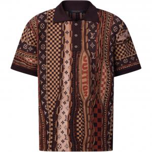 Короткий рукав поло LOUIS VUITTON, коричневый